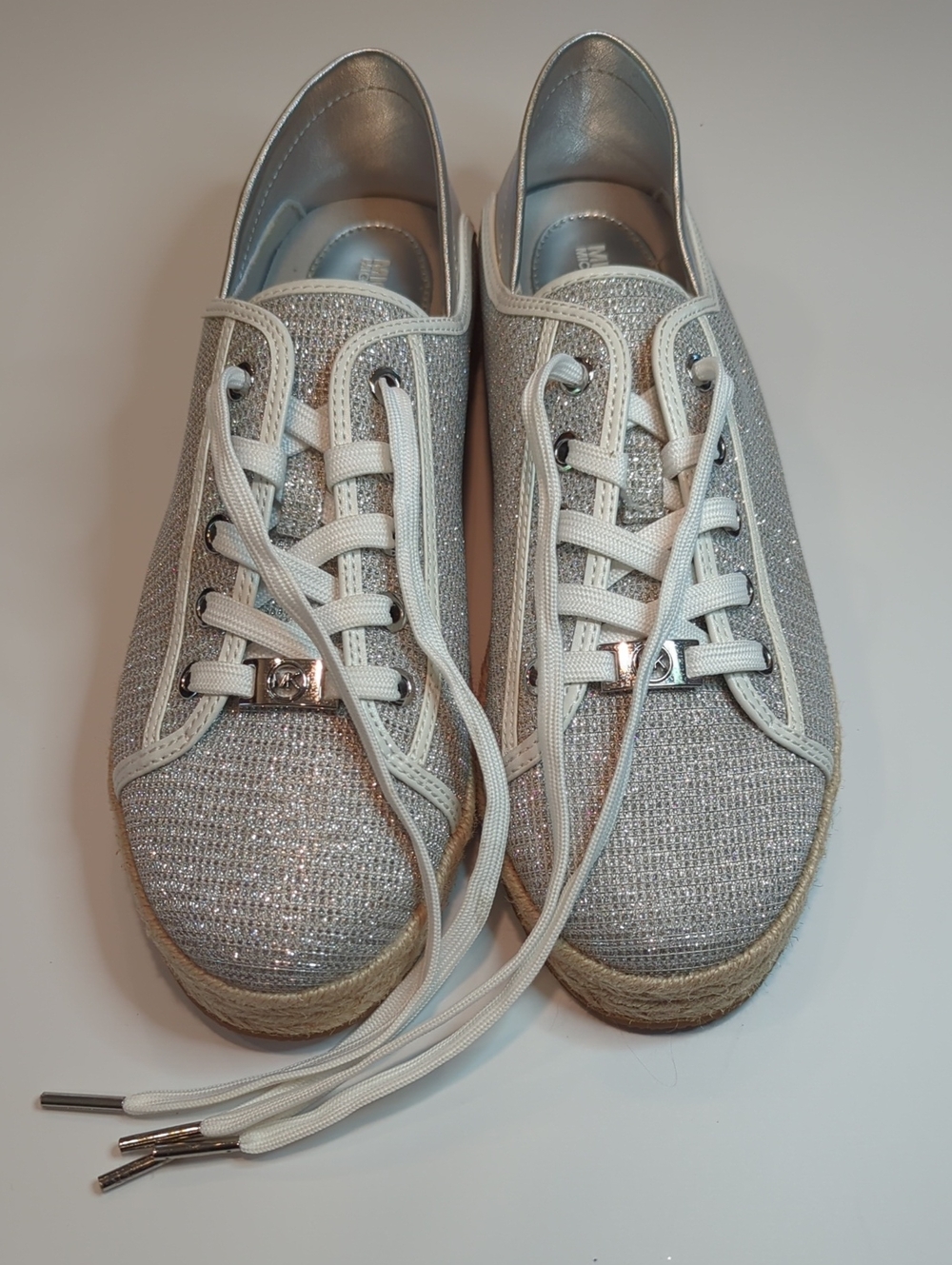 Michael Kors Libby Glitter Mesh Sneakers Size 8.5